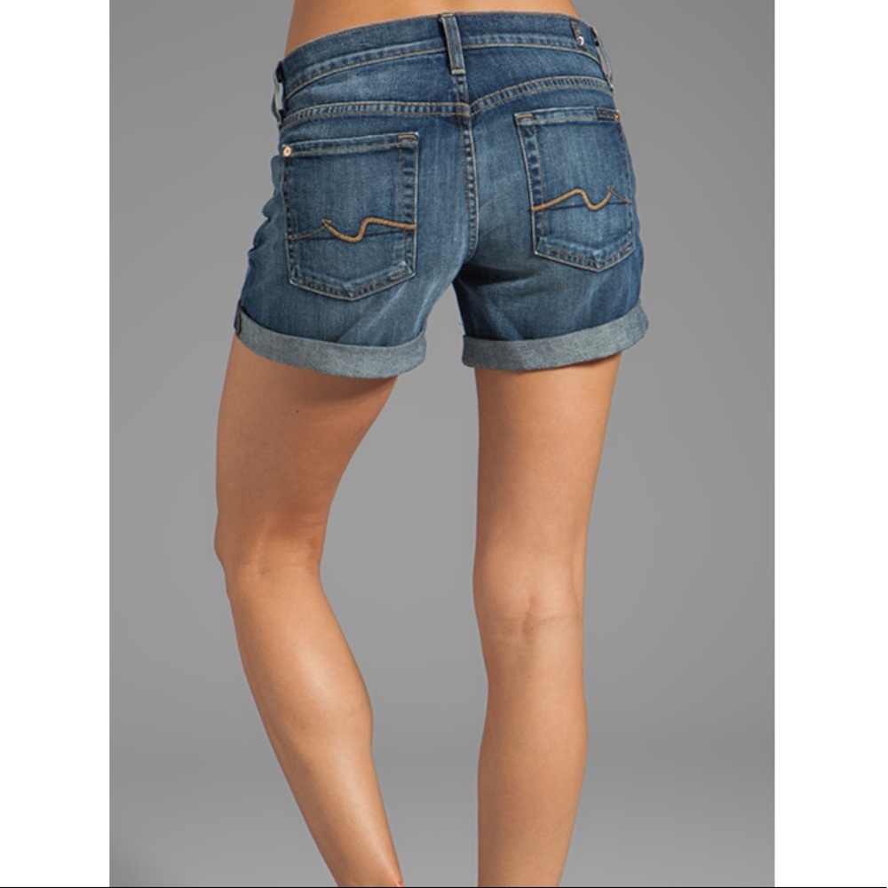 7 For All Mankind Mid-roll Denim Short